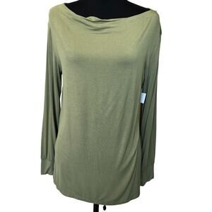 New ~ CASLON ~ Women's Boat Neck Long Sleeve Top Size S